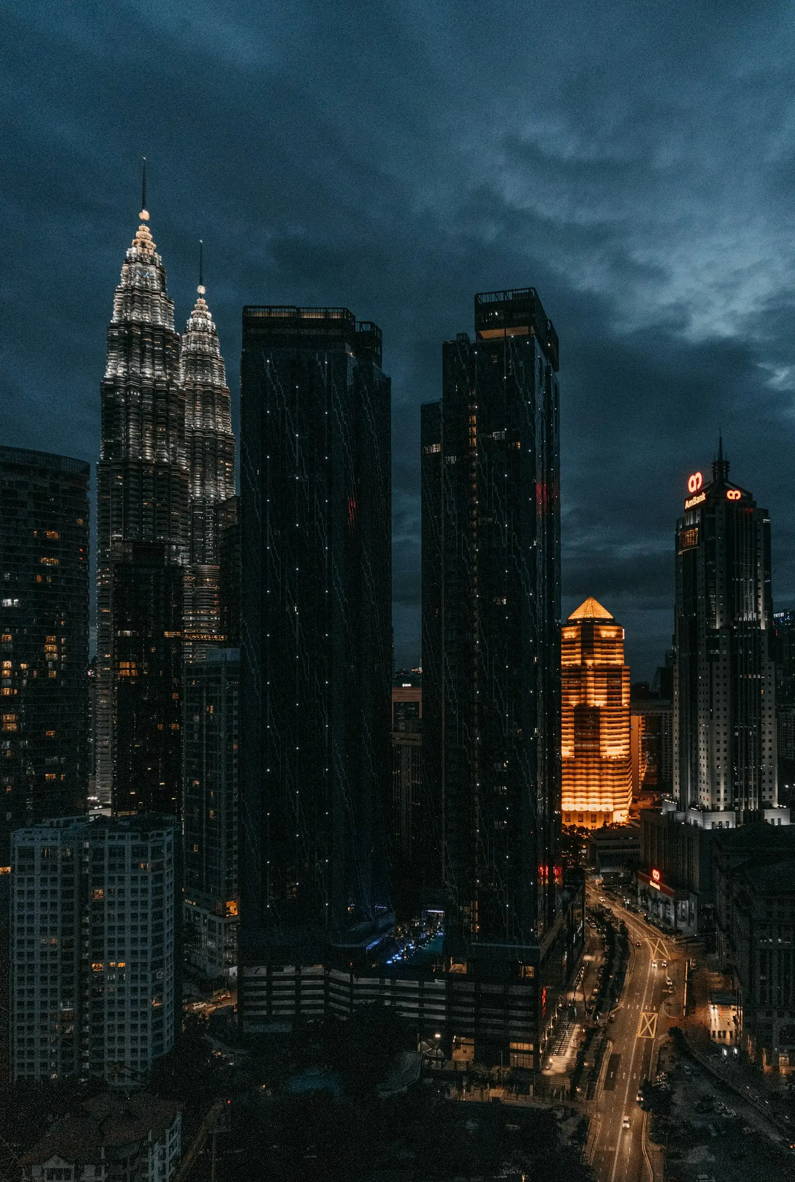 Kuala Lumpur towers at night